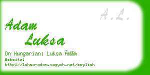 adam luksa business card